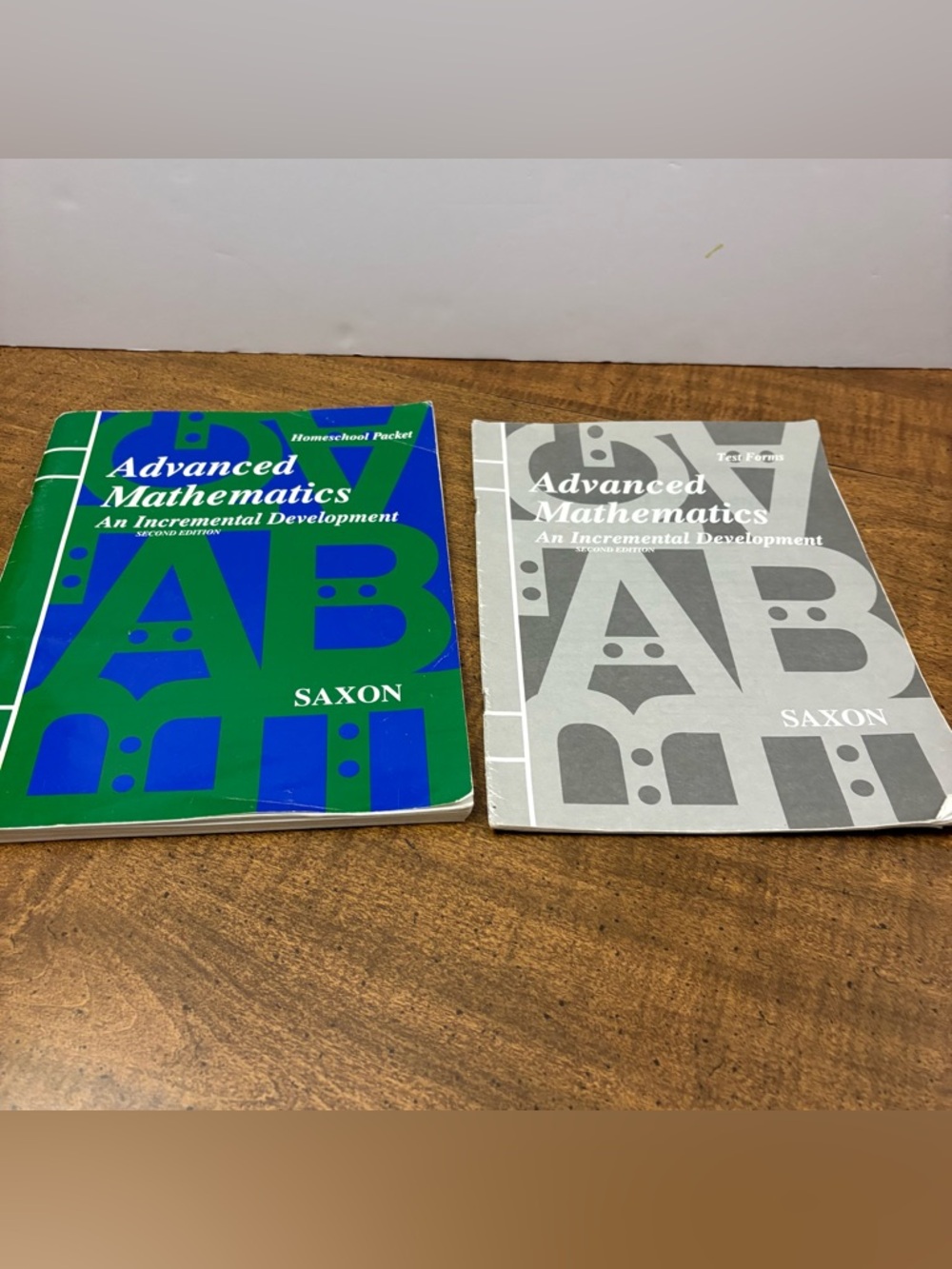 Saxon advanced mathematics 2nd edition Homeschool Packet & test forms